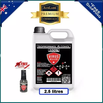 Isopropyl Alcohol IPA 100% Pure Isopropanol PREMIUM PRODUCT 2.5L + Free Gift • $29