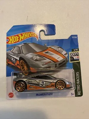 Hot Wheels McLaren F1 GTR Silver #57 Retro Racers 3/10 Short Card HCX86 • $4.90