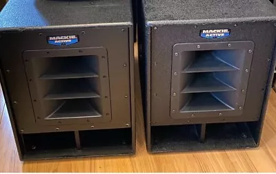 MACKIE SWA1501  Pair Of Mega 15 Inch Bass Bins In Super Cond For SRM450 / THUMP • £1150