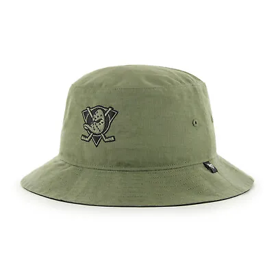 NHL Anaheim Mighty Ducks Canopy Grid Cap Bucket Hat Fishing Hat 195000537530 • $49.04