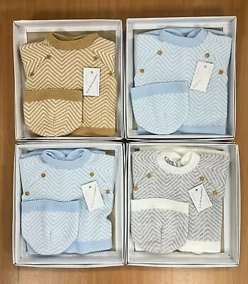 Newborn Baby Girls/boys Spanish Knitted Outfit Gift Box Set 0-3 Month • £12.99