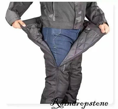 Men's Motorcycle Waterproof Textile Over-Pants Chaps Winter Pants Windproof New • $153.90