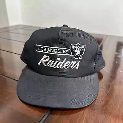 Vintage Los Angeles Raiders Trucker Hat Snapback • $250