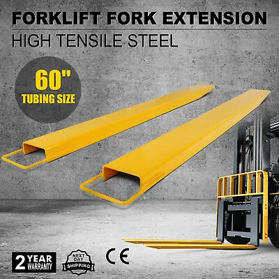 £89.99 • Buy 60 X 5.9  Forklift Pallet Fork Extensions Pair Lift Truck Slide Clamp Heavy Duty