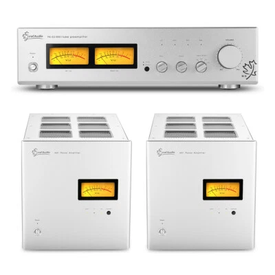 $966.99 • Buy HiFi Stereo Vacuum Tube Preamp+Class A Split Monoblock Power Amplifier Audio Amp
