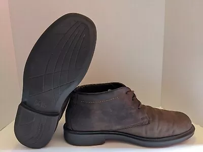 SAS Statesman Chukka Ankle Boots Mens Size 12 M Brown Leather USA Made Comfort • $85