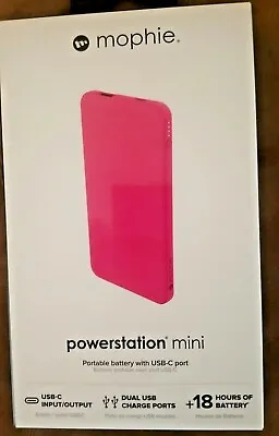 Mophie Powerstation Mini Pink 5000 MAh  PORTABLE BATTERY CHARGER • $19.95