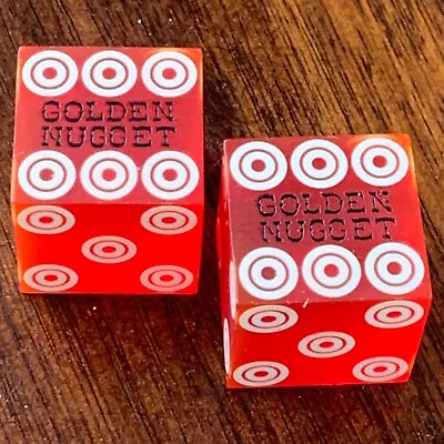 Lot Of 2 Vintage Collectible GOLDEN NUGGET Casino Dice • $0.99