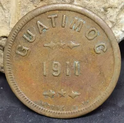 Chiapas Hacienda Token GUATIMOC 1911  • $8