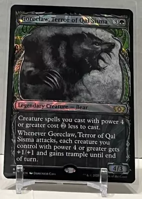 MTG - March Of The Machine MOL - Goreclaw Terror Of Qal Sisma 157 Halo Foil • $18