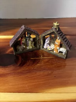 Midwest Importer’s Christmas Hinged Nativity Scene Figurine Holy Family Wise Men • $13.75