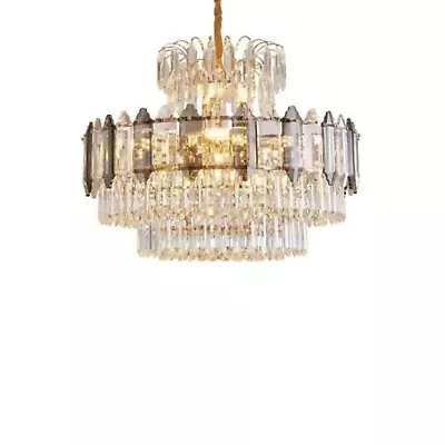 Modern Gold K9 Crystal Chandeliers Luxury Lamps Ceiling Pendant Chandelier Light • £166.89