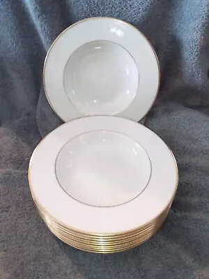 Lenox MANSFIELD 10 Soup Bowls Excellent Free Shipping Gold Backstamp • $199.95