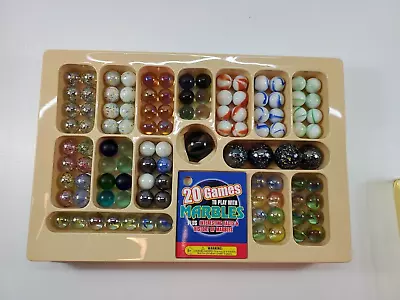 Vintage Imperial Toys Set Marbles And Game Booklet 20 Games To Play NEW • $34.99