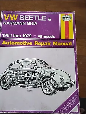 Haynes 159 VW 1600 Beetle & & Super Beetle Auto Repair Workshop Manual 1970-1974 • $11.97