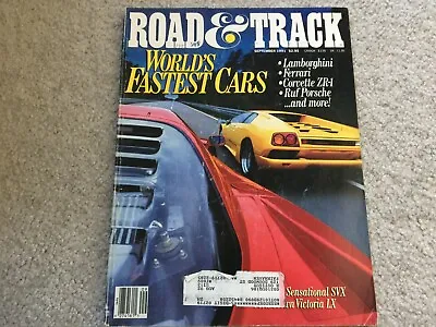 1991 1992 Subaru SVX Ford Crown Victoria Road And Track  Magazine • $19.95