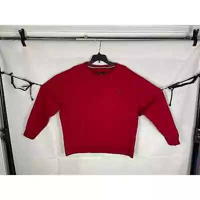 Vintage Y2K Air Jordan Jumpman Embroidered Red Sweatshirt Crewneck XXL 2XL • $19.99