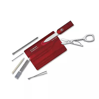 New Victorinox Swiss Army Swiss Card Pocket Style Ruby Boxed 53927 / 0.7100.t-x3 • $41.99