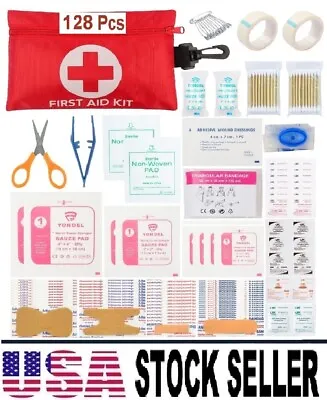 128 Pcs First Aid Kit Medical Emergency Trauma Military Survival Travel IFAK EMT • $11.29