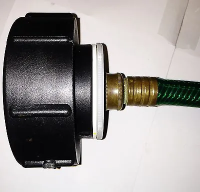 275 330 Gallon IBC Tote Tank Valve Adapter 4  COARSE Thread X NYLON Hose Adapter • $26.99