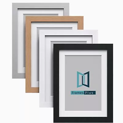 Picture Frames With White Mount Photo Poster Frame Art A1 A2 A3 A4 A5 Black Oak • £7.03