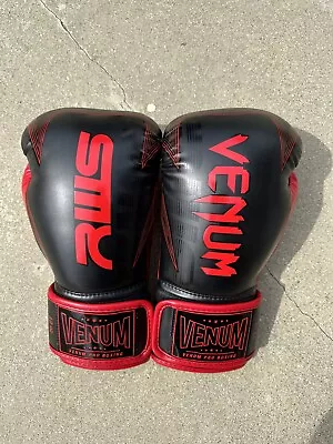 Venum RWS Pro Boxing Gloves 12oz - Black/Red • $55