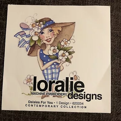 Loralie Machine Embroidery Software CD ‘Daisy For You’ New • $15