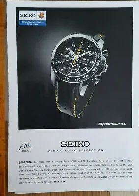 Seiko: Sportura Watch: 2011 Advert - 10 X 7  • £3.95