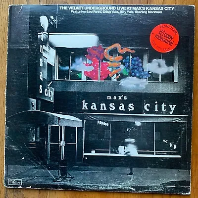 Velvet Underground - Live At Max's Kansas City - Rare Mono White Label Promo LP • $100