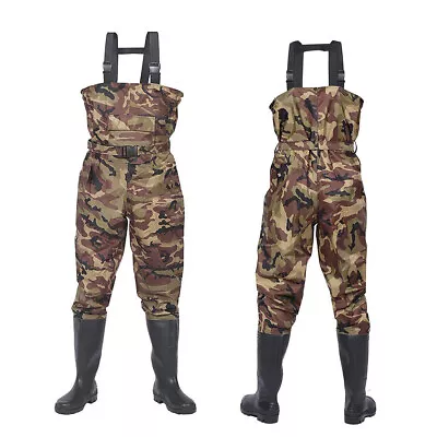 Breathable Chest Waders  Perfect For 4 Seasons Fly Fishing Stocking Foot Waders • $41.69