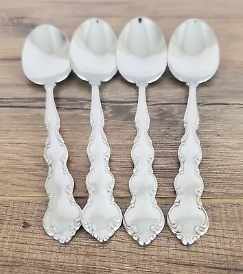 Oneida Deluxe Stainless Mozart Glossy 6  Teaspoons Set Of 4 • $20