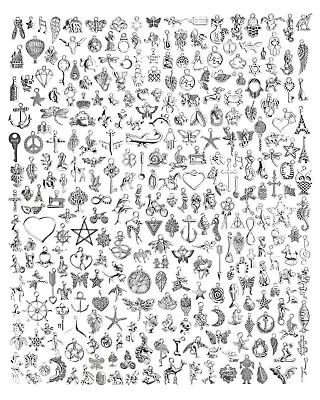 300 PCS Assorted Tibetan Charms For Wholesale Jewelry Making Bulk Lots • $14.84