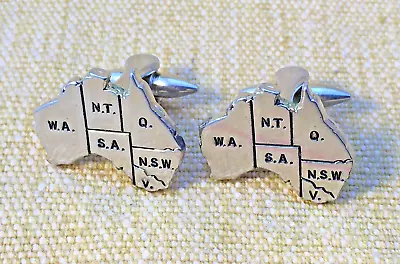 Vintage Map Of Australia Cufflinks • £25