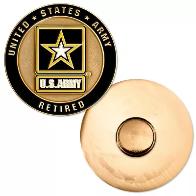 NEW U.S. Army Retired Round Lapel Pin 1 Inch • $13.99