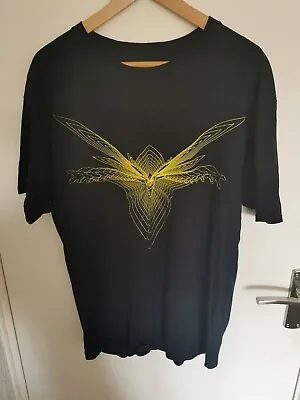 £5 • Buy Marvel The Wasp Black T-shirt Size L Yellow Print
