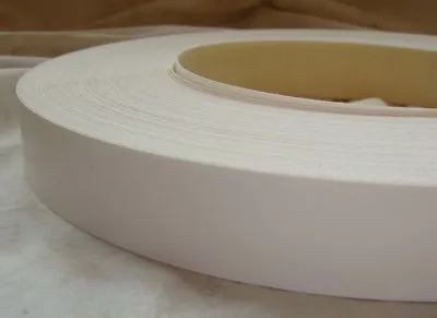 White Melamine Pre Glued Iron On Edging Tape/Edge Banding 30mm Wide • £10.60