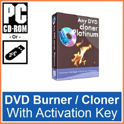 £7.95 • Buy Any DVD Clone/Cloner Platinum Edition Rip/Ripper Full Version Inc Key CDR Or USB