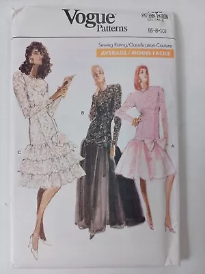 Vogue 7388 Misses Dress Sewing Pattern Size 6 8 10 Uncut Free Ship • $9.98