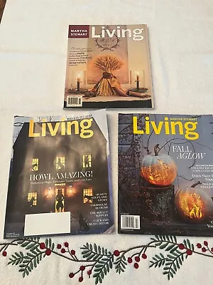 Lot Of 3 Martha Stewart Living Magazines Thanksgiving And Halloween Like New! • $5.99