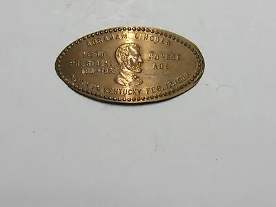 Old Elongated Cent - Abraham Lincoln Born In Kentucky (correct Spelling) • $0.99