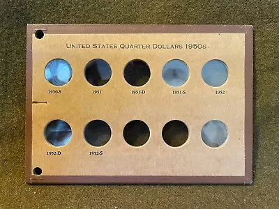 Meghrig Coin Album Board - Washington Quarters - 1950s - No. 1380-E • $10.95