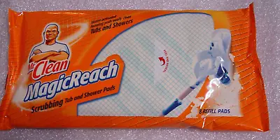 Mr. Clean Magic Reach Scrubbing Tub And Shower 8 Refill Pads Sealed MADE IN USA • $35.95