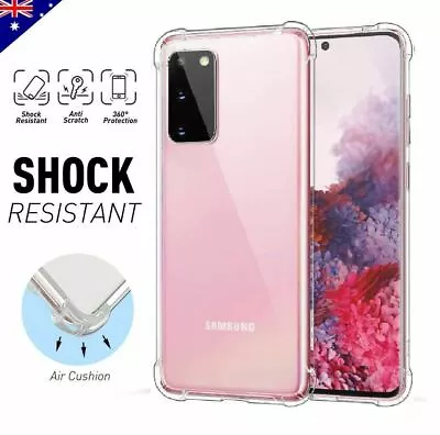 For Samsung S20 Ultra S10 S9 Plus Note 20 5G ClearCase Shockproof Bumper Cover • $7.99