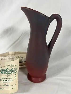 VTG Rare Van Briggle Pottery Matte Mulberry And Blue 7  Ewer Pitcher Vase • $110