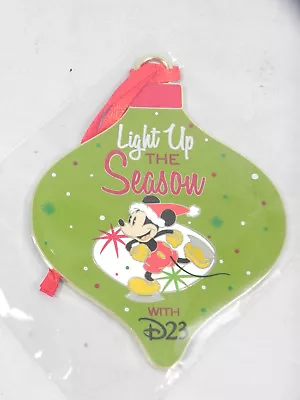 Disney D23 2018 Light Up The Season Santa Mickey Mouse Christmas Ornament  • $16.79
