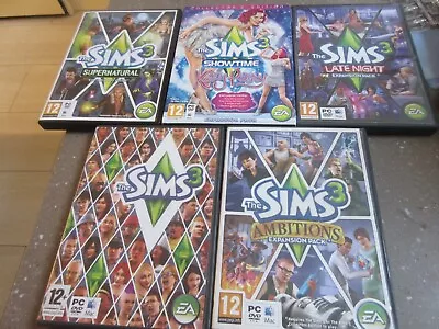 £11.90 • Buy PC CDROM Games Bundle The Sims 3 Late Night Ambitions Katy Perry Supernatural