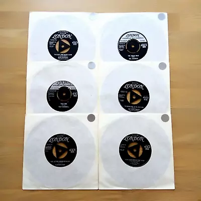RECORDS~ LONDON LABEL 6 X 7  Vinyl Singles ~Various Artists~50s/60s JOB LOT(K29) • £11.99