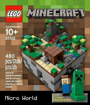 LEGO 21102 Minecraft Micro World 1st Minecraft Set Produced Sealed Retired NIB • $59.99