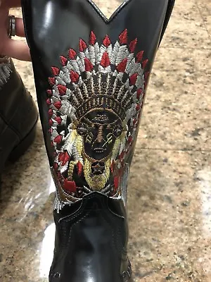 Sendra Embroidered Indian Western Boots • $450