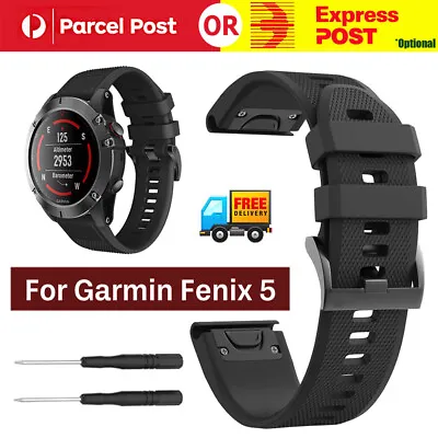Band Quick Fit 22mm Watch Bands Replacement Strap Silicone For Garmin Fenix 5 • $10.43